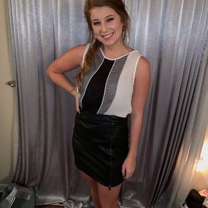 Leather skirt